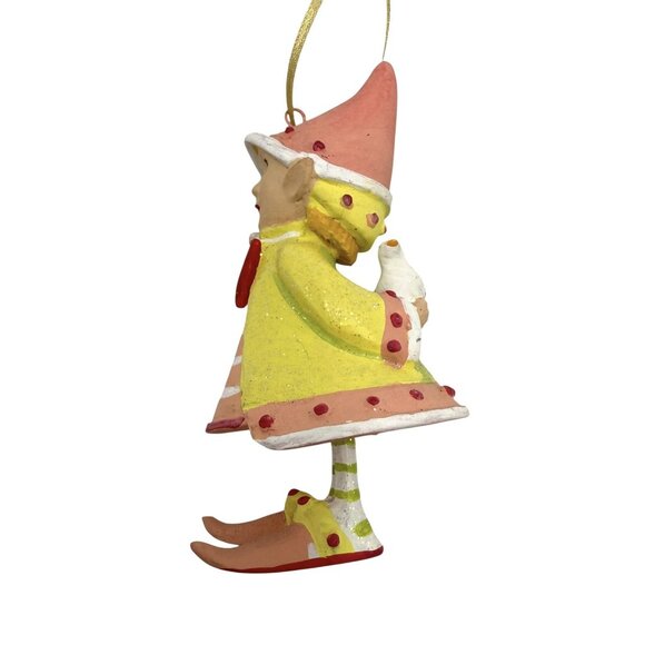Patience Brewster Krinkles Dash Away Cupids Heart Elf Ornament - Picture 3 of 6